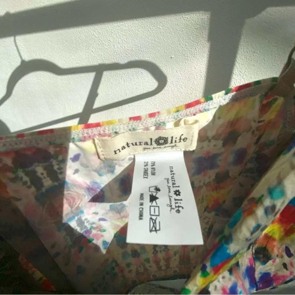Boho Multicolor Abstract Print Cami Size XS - Picture 4 of 4